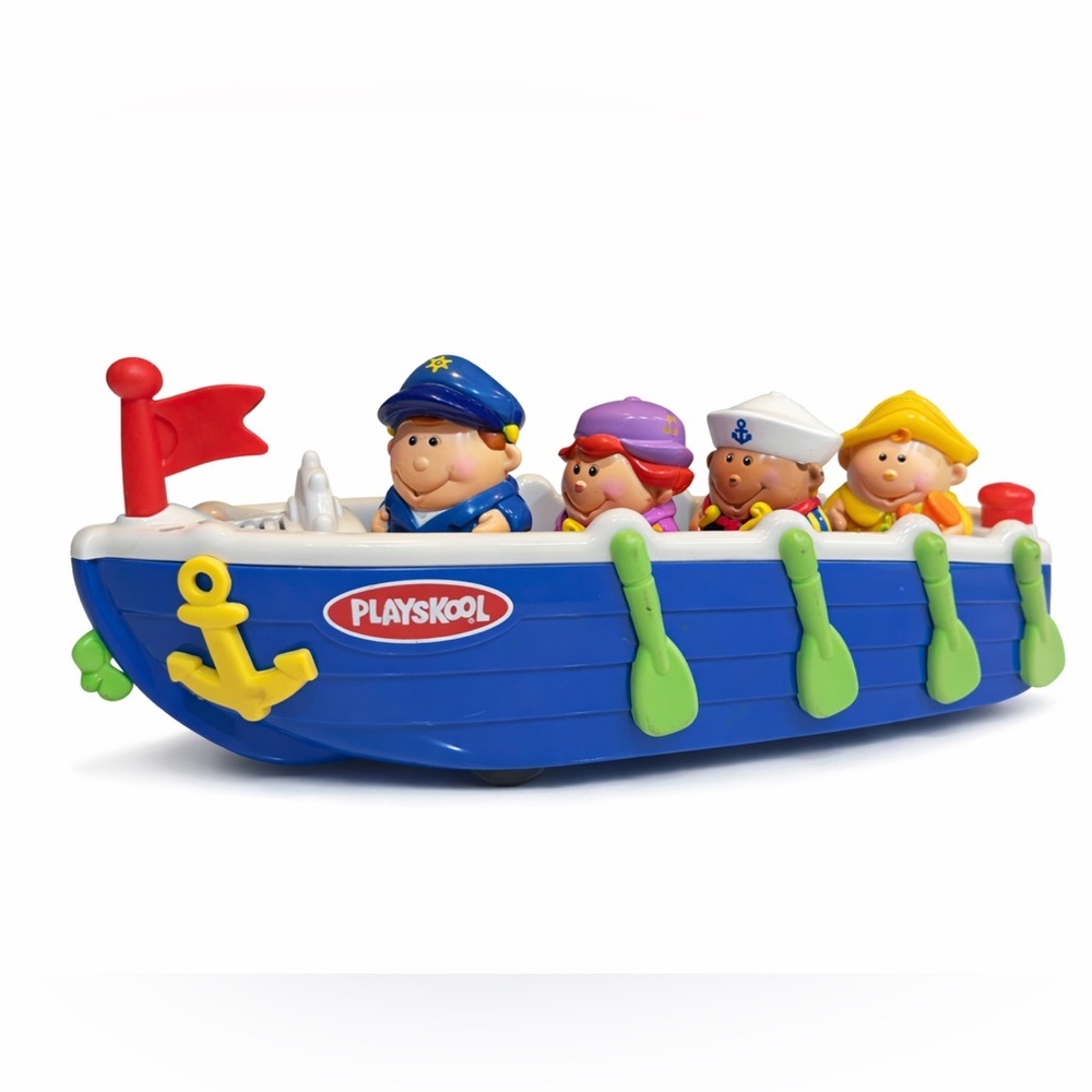 Playskool Musical Toy Boat w/ Figures – Lights & Sounds WORK